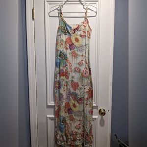 Deletta (Anthropologie) floral maxi dress